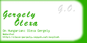 gergely olexa business card